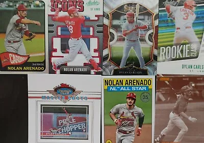 Cardinals 2021 Insert Parallel Rookie Card & Pujols Magazine Lot Carlson Arenado • $39.99