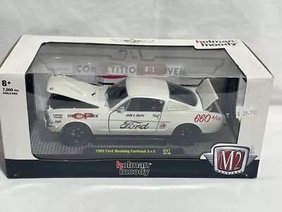 M2 1965 Ford Mustang Fastback 2+2 Holman Moody White R91 21-19 1/24 NIB • $21.99