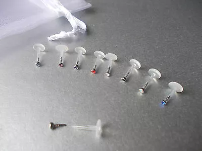 £3.25 • Buy 1 X Bioflex Lip Bar,chose Colour & Length 4mm,6mm,8mm,10mm,1.2mm Bar Thickness