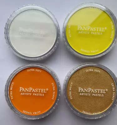 4 X Brand New Panpastsel - Hansa Yellow Titanium White Orange And Light Gold • £20