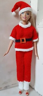 Knitting Pattern Barbie Santa Outfit Father Christmas Barbie Knitting Pattern  • £3.15