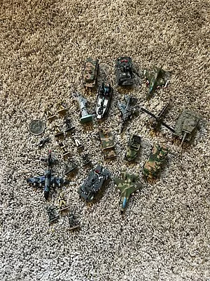 Vintage 1990s Micro Machines Military Lot Planes Jets Helicopter Tanks Army Men • $29.26