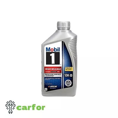 Mobil 1 High Mileage Full Synthetic Motor Oil 10W-30 1 Quart • $14.69