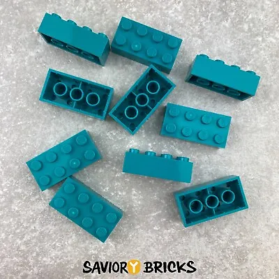 $8 • Buy LEGO 3001 Brick 2 X 4 - DARK TURQUOISE (10pcs)