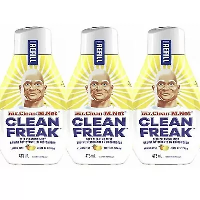 Lot 3 Mr. Clean Deep Cleaning Mist Multi-Surface Spray Lemon Zest Scent Refill • $24.99