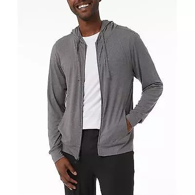 32 Degrees Men's Quick-Dry Stretch Hooded Full Zip Sleep Jacket Dark Gray Large • $6.16