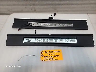 2016 Ford Mustang 5.0 Gt Oem Illuminated Door Sill Trim Left Right 15 16 17 • $49.99