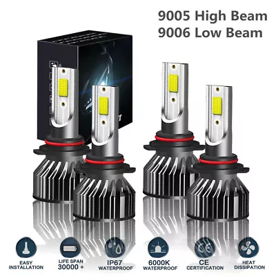 LED Headlight 4x Bulbs Kit White For Volvo 850 960 Wagon/Sedan 4-Door 1994-1997 • $39.99