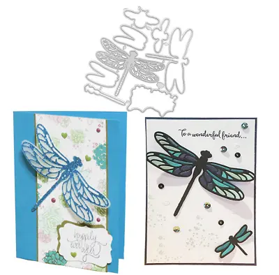 Dragonfly Bee Metal Cutting Die Embossing Scrapbooking Stencil Craft • £4.09