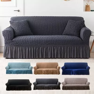 Sofa Cover 1 2 3 4 Seater Super Stretch Couch Covers Lounge Slipcover Protector • $17.99