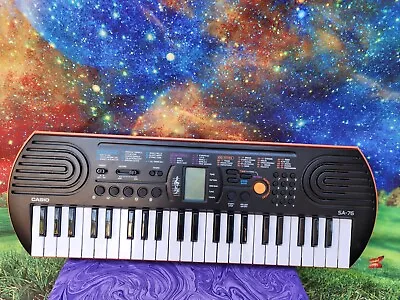 Vintage Casio Sa-76 44 Key Mini Keyboard 50 Rhythms 10 Songs • $40