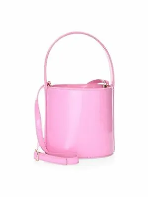 $315 • Buy NWT Staud Bissett Patent Leather Bucket Bag In Pink Icing $375