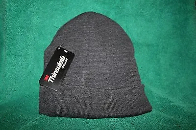THINSULATE 3M  Charcoal Gray Knit Hat NEW WITH TAGS FREE SHIPPING In The USA • $8.96