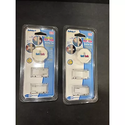 NEW Safety 1st Magnetic Tot Lok Starter Set Two Locks One Key LOT OF 2 Sealed • $18.99