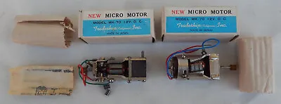 2 NOS Tradeship MICRO MOTORS MK-70 12V D.C. For Slot Cars HO Trains • $24.95