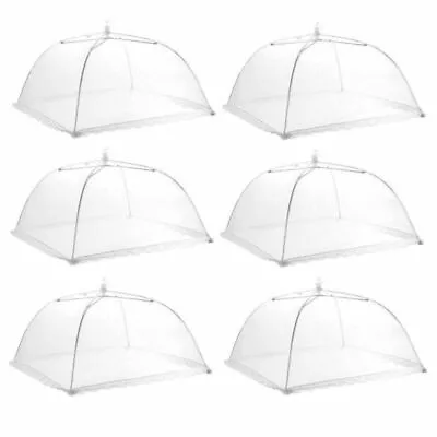 6Pcs Food Cover Pop Up Mesh Net Dome Bug Fly Insect BBQ Cake Collapsible 17in US • $14.36