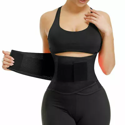Women Waist Trainer Body Shaper Tummy Control Belt Belly Fat Burner Slim Corset • £6.99