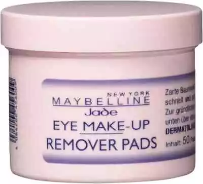 Maybelline Jade Eye Make-Up Remover Pads Pack Of 50 • £14