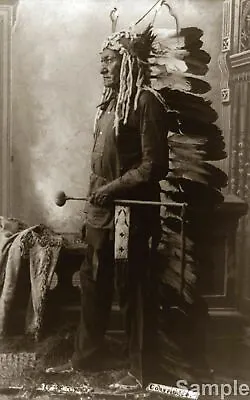£3.99 • Buy Native American Indian Portrait Sitting Bull 2 Photo Art Print Picture
