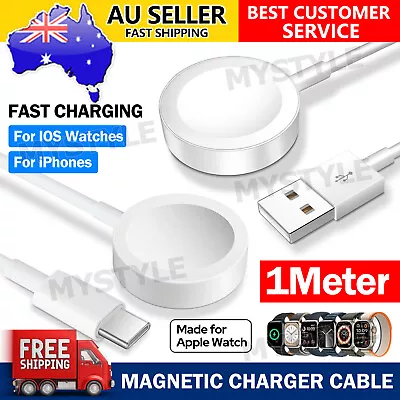 For Apple IOS Watch IWatch 9/8/7/6/5/4/3/2/1 Magnetic Charger USB Charging Cable • $6.45