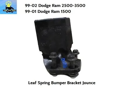 52106435AA Mopar 1999 2000 2001 2002 Dodge Ram Leaf Spring Jounce Bumper Bracket • $89