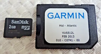 Oem Garmin G2 Vision Mid - Atlantic Vus512l Micro Sd Data Card Map Chart Chip • $89.98