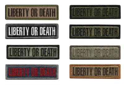 VELCRO® BRAND Fastener Morale HOOK Liberty Or Death Patches 3.75x1  • $5.95