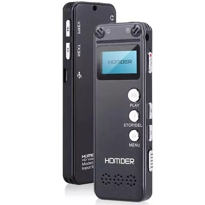 Digital Voice Recorder Homder USB Professional Dictaphone Voice Recorder (16gb) • £16.99