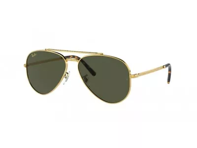 $124.60 • Buy Ray-Ban Sunglasses RB3625 NEW AVIATOR  919631 Gold Green Man Woman