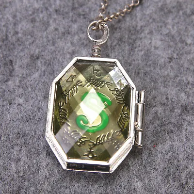  Lord Voldemort Horcrux Slytherin Locket Necklace Halloween Cosplay Accessory • $5.01