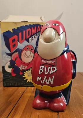 Vintage 1989 Budweiser Bud Man Collectors Edition Ceramic Beer Stein • $45