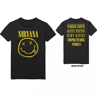 Nirvana - Smile Black Shirt • $39.99