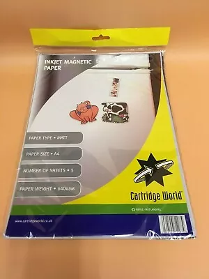 £3.95 • Buy A4 Sheets Of Matt Printable Inkjet Magnetic Sheets Graphic Photos Paper