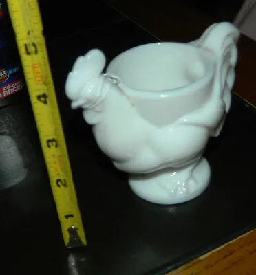 Vintage Milk Glass Rooster Toothpick Holder Or Bowl Imperial Glass Heavy 1 Lb • $18.75