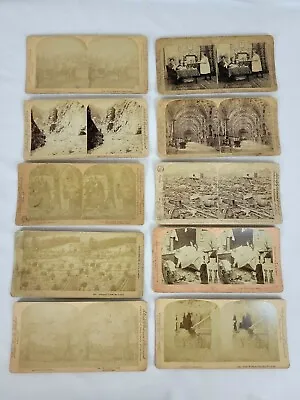 Vintage Lot Of 10 Stereoview Cards Late 1800's Early 1900's Littleton  • $8.99