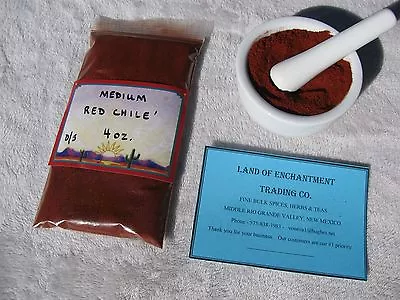 HATCH NEW MEXICO  MEDIUM  RED CHILE POWDER   4 OZ  Fresh  USA SELLER  FREE SHIP  • $9.29