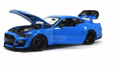$79.99 • Buy Maisto 2020 Ford Mustang Shelby GT500 Die Cast Car Model 1:18 Scale Blue New1