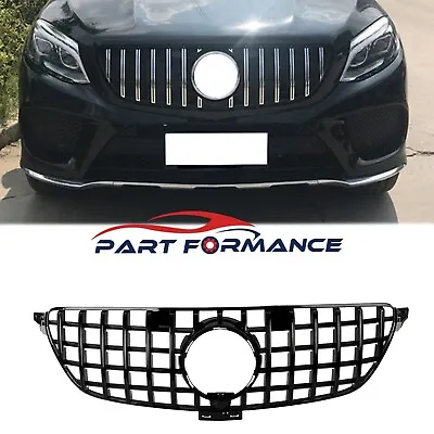 For Mercedes Benz C292 W292 GLE350 GLE43 2016-2019 Gloss Black GT-R Upper Grille • $98.99