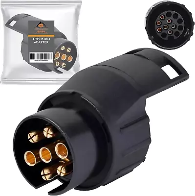 7 Pin To 13 Pin Towing Adaptor - 7 Pin To 13 Pin Adapter For Trailer Caravan 7 • £11.92