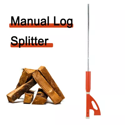 Manual Log Splitter Wood Splitting Wedge Cutter Log Firewood Tool Heavy Duty • £66.06