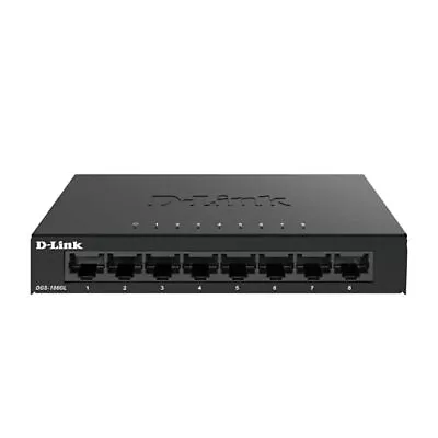 D-Link DGS-108 Ethernet Switch - 8 Ports - 2 Layer Supported - 4.62 W Power • $37.33