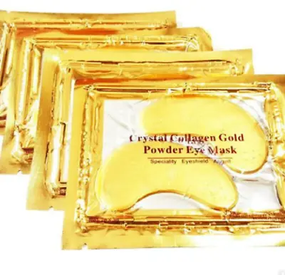 £2.75 • Buy 10 Pcs Crystal Collagen 24k Gold Under Eye Gel Pad Face Mask Anti Aging Wrinkle