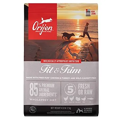 $56.65 • Buy ORIJEN Dog Fit And Trim Recipe 4.5lb High-Protein Grain-Free Weight Managemen...