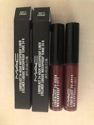 $39.99 • Buy 2 X Mac Liquidlast Waterproff Eyeliner   * Keep It Currant * New In Box