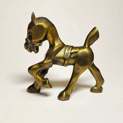 Vintage 1935 K & O Brass Race Horse Paperweight Figurine Washington DC • $29.99