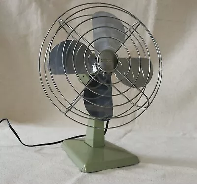 Vintage Manning Bowman Electric Oscillating Fan Model 10503 Bullet Back • $42