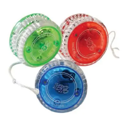 2 X Light Up Trick Yo Yo Spinner Clutch Mechanism Cool Fun Toy Tricks Boys Girls • £7.51