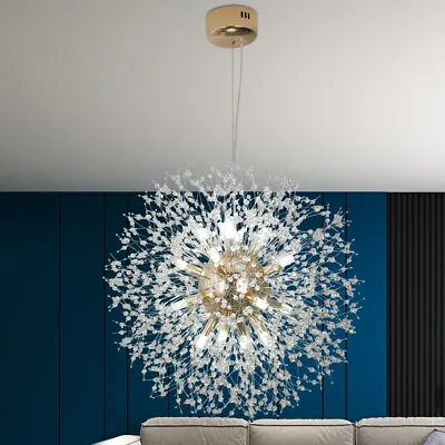 16-Light Dandelion Chandelier Crystal Firework Pendant Light Ceiling Light G9 • £115.99