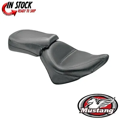 Mustang Wide Vintage Two Piece Driver Passenger Seat Saddle Victory Motorcycle • $805