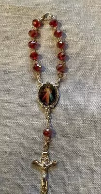 Divine Mercy One Decade Auto Rosary Rosario Para Auto • $8.99